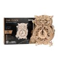 RoboTime 3D wooden mechanical puzzle Owl clock